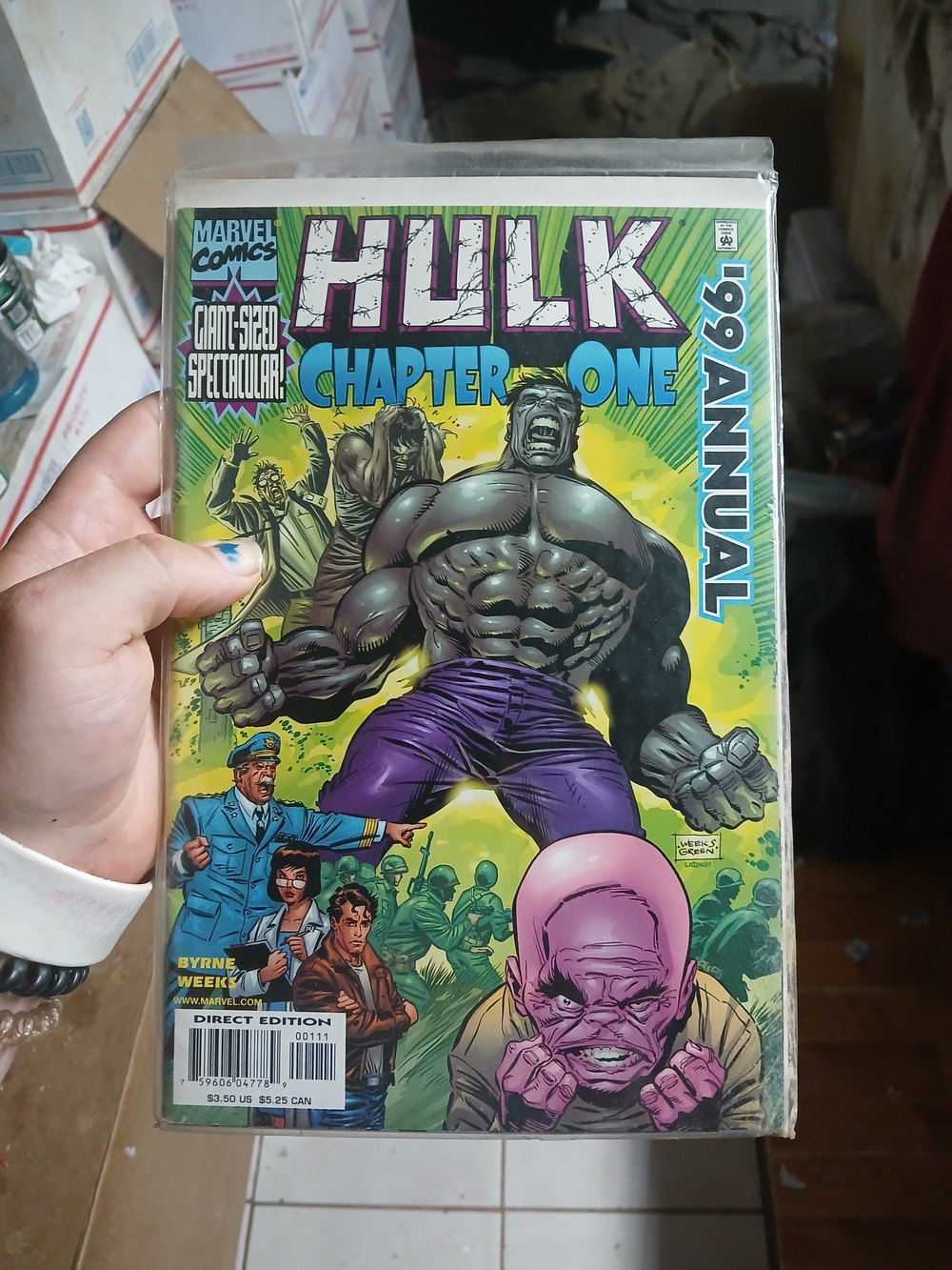 Marvel Hulk Annual 1999 - Green, Purple & Yellow Comic Cover